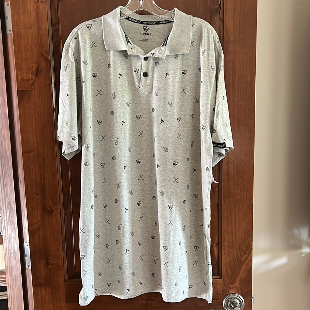 Top Golf Gray Polo Shirt